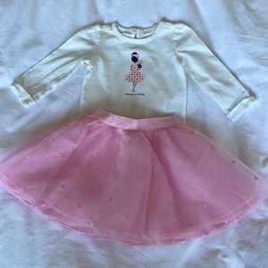 Janie and Jack Long Sleeve Top and Tutu